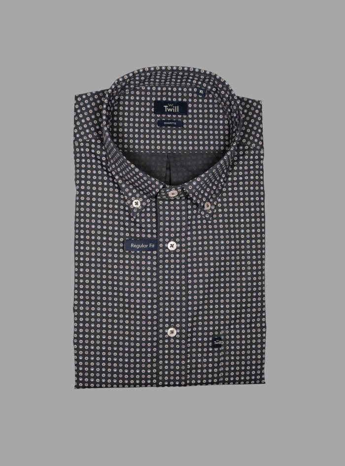 Button Down Long-Sleeve Casual Shirt
