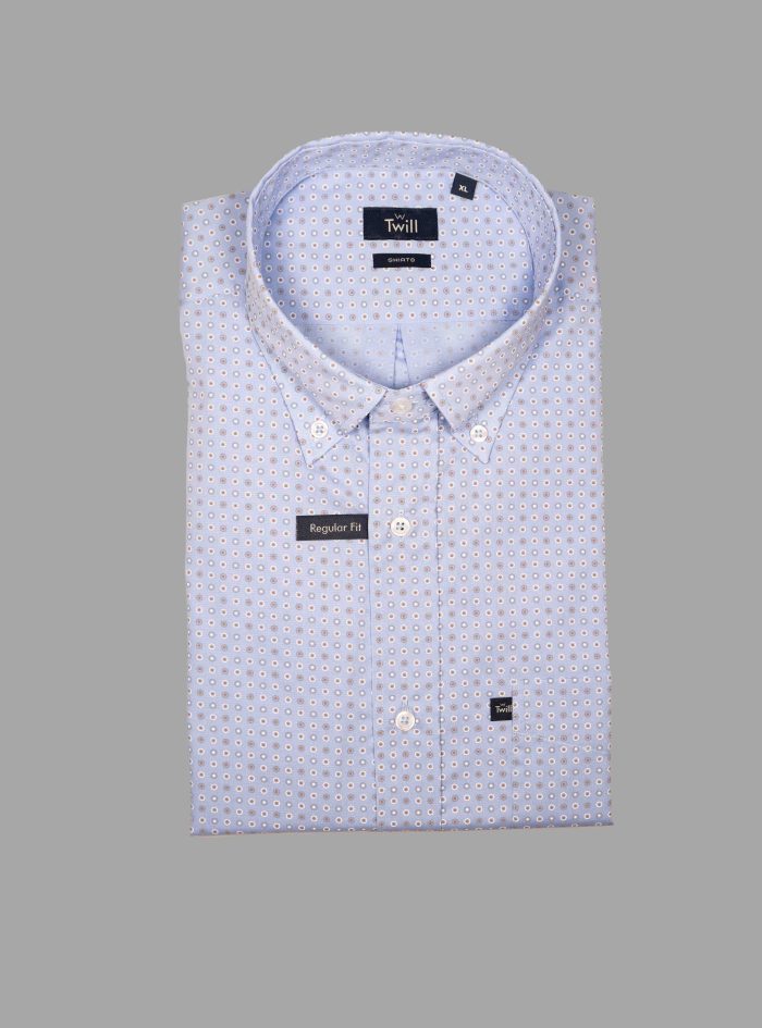 Button Down Long-Sleeve Casual Shirt