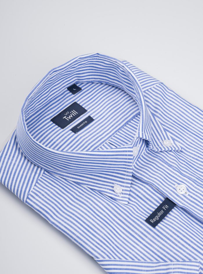 Button Down Flama Regular Fit Sport Πουκάμισο Κ.Μ