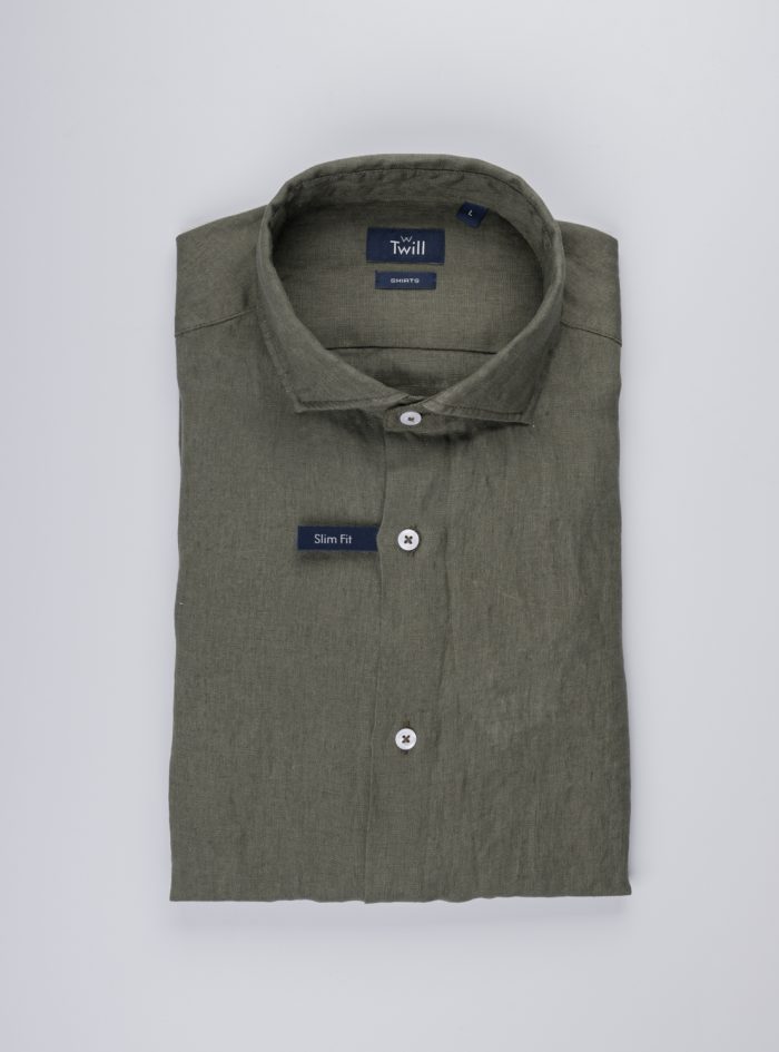 Positano Linen Slim Fit Sport Πουκάμισο Μ.Μ