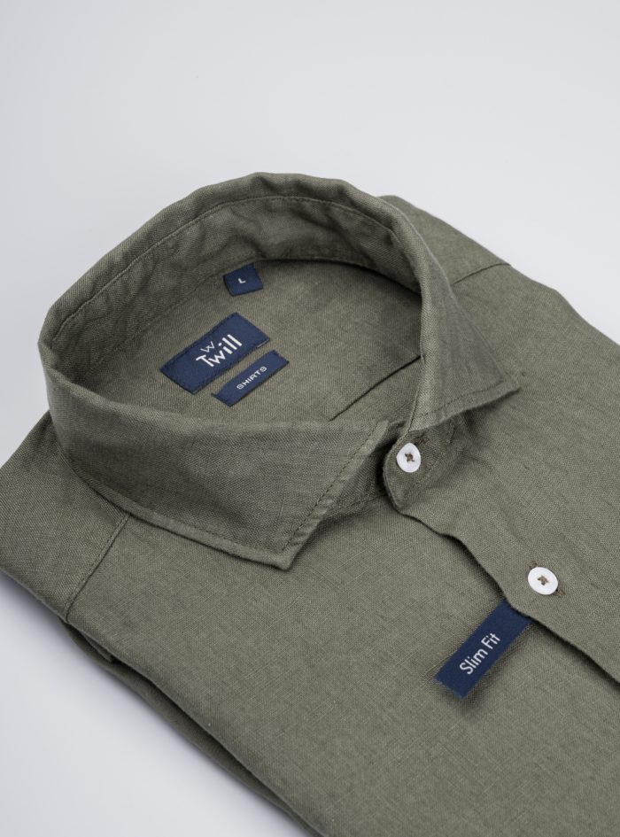 Positano Linen Slim Fit Sport Πουκάμισο Μ.Μ