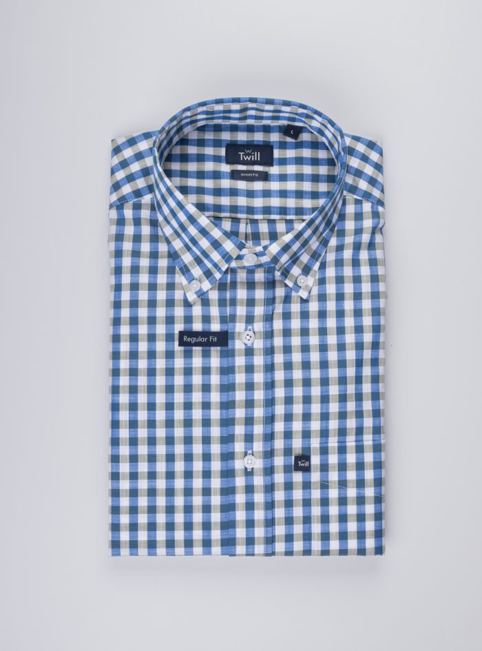 Button Down Regular Fit Sport Πουκάμισο Μ.Μ