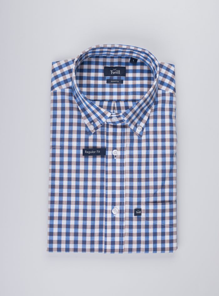 Button Down Regular Fit Sport Πουκάμισο Μ.Μ