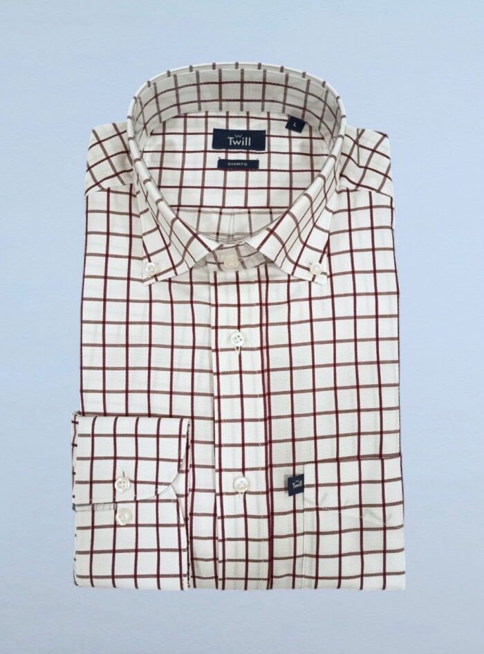 Nicola Long-Sleeve Casual Shirt — Blue, Checked
